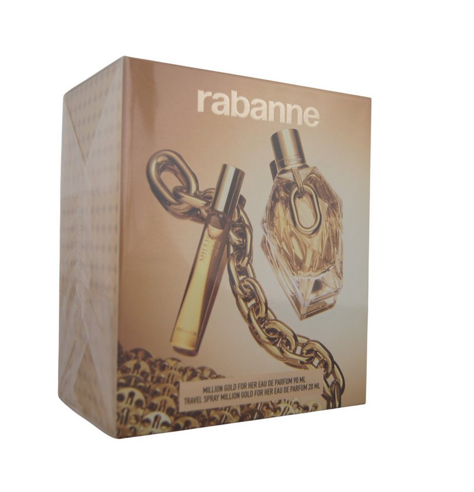 paco rabanne Duft-Set Paco Rabanne Million Gold For Her Eau de Parfum edp 90ml + EDP 20ml, 1-tlg. von paco rabanne