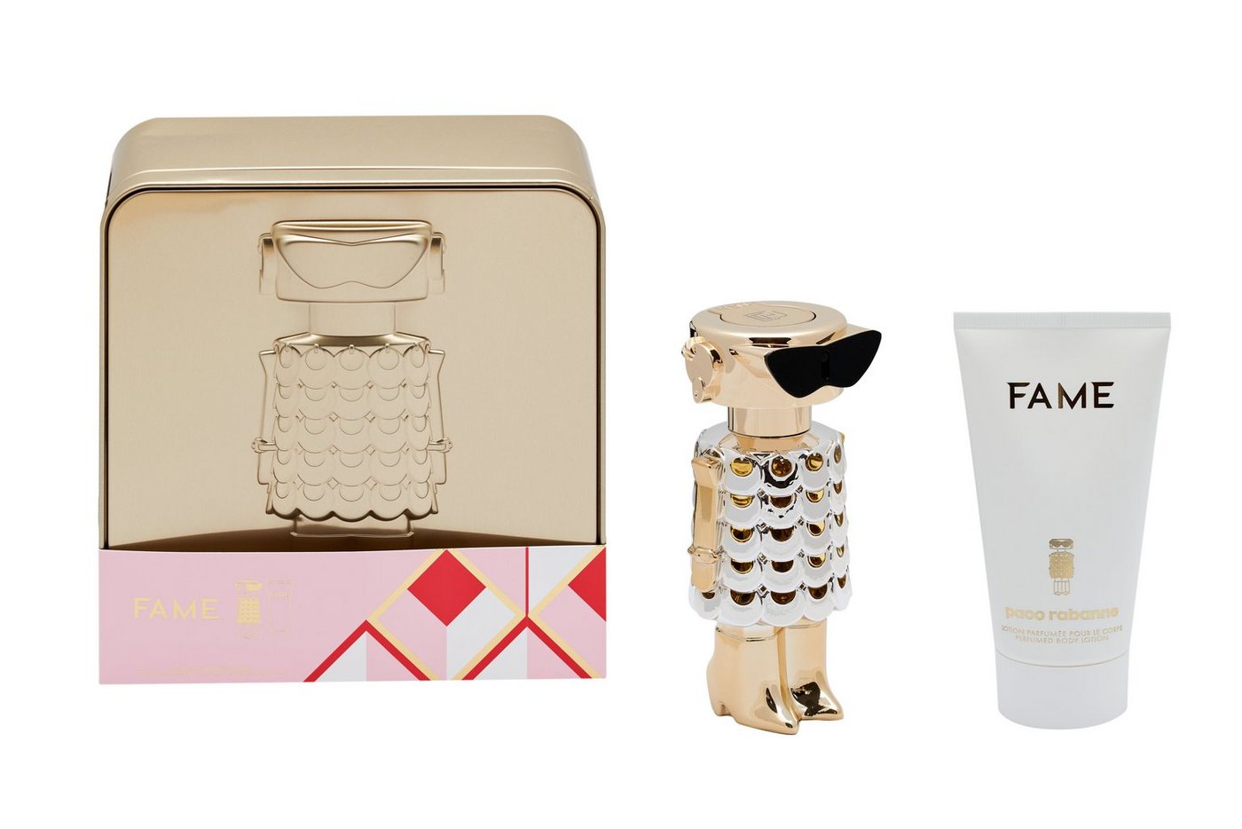 paco rabanne Eau de Parfum Fame Paco Rabanne Set Eau de Parfum Spray 50 ml + Body Lotion 75 ml, 2-tlg., Geschenkset von paco rabanne