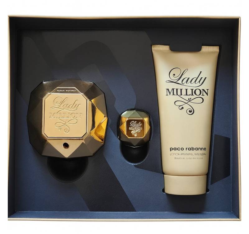 paco rabanne Eau de Parfum Lady Million Eau de Parfum - 80 ml & Bodylotion 100 ml & EDP 5 ml paco rabanne Eau de Parfum Lady Million Eau de Parfum - 80 ml & Bodylotion 100 ml & EDP 5 ml von paco rabanne