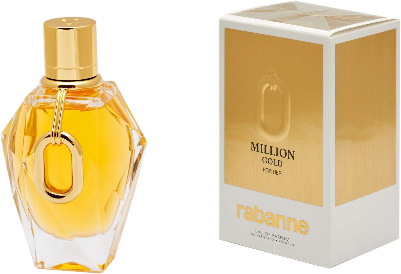 paco rabanne Eau de Parfum Rabanne Million Gold Intense for Her, mit blumigen und mineralischen Noten von paco rabanne