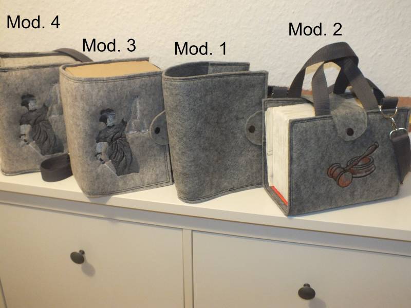 Ab 19, 00 Euro Tasche/ Buchhülle Für Gesetzbuch -Inkl. Abnehmb., Verstellb. Trageriemen -Div. Varianten Verfügbar, Art-Nr 188, 189, 190, 191 von padermamoda