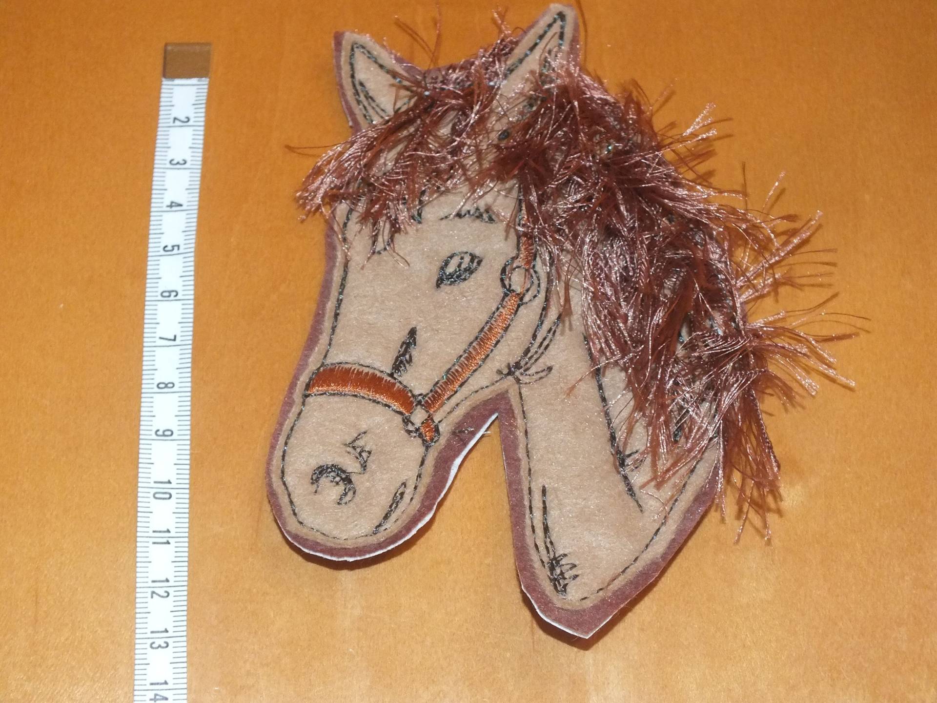 Großer Gestickter Pferdekopf Zum Applizieren/ Aufnähen, Motiv "Pferd", Art-Nr 209 von padermamoda