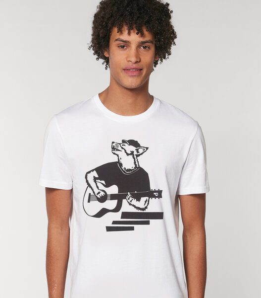 Frank Fuchs mit Gitarre - päfjes Bio Fair Wear Männer/Unisex T-Shirt von päfjes