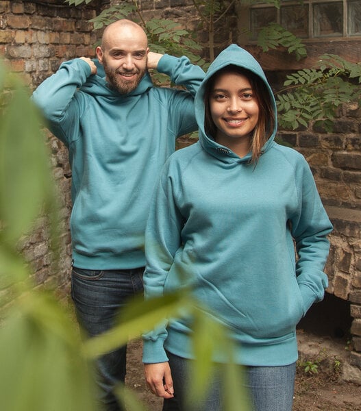 päfjes Basic / Blanko - Fair gehandelter Unisex Bio Hoodie / Kapuzenpulli von päfjes