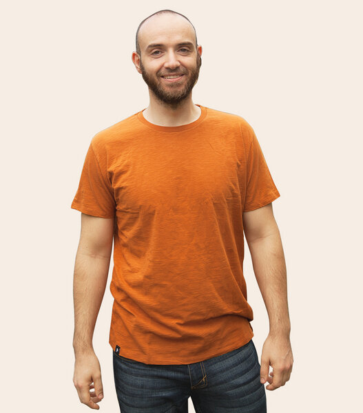 päfjes Basic / Blanko - Fair gehandeltes Bio Männer T-Shirt Slub von päfjes