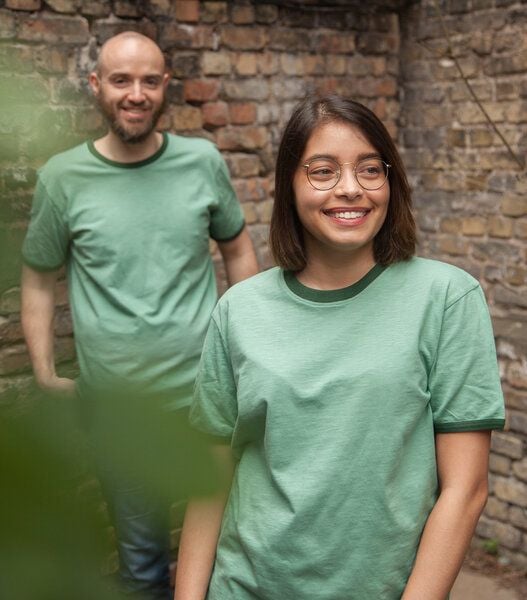 päfjes Basic Ringer Unisex T-Shirt - Fair gehandelt aus Baumwolle Slub - Bio von päfjes