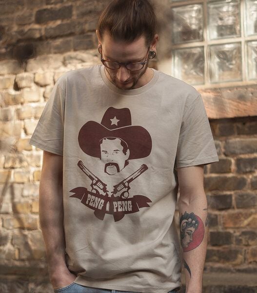 päfjes Cowboy Peng Peng - Fair Wear Männer T-Shirt - Sand von päfjes