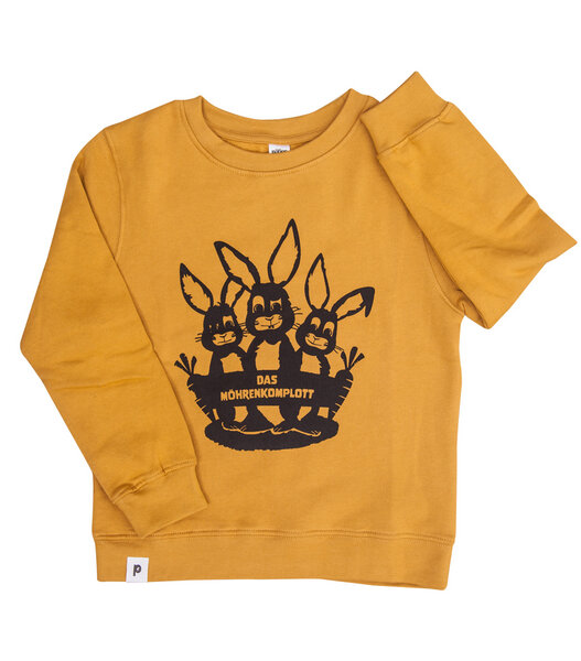 päfjes Das Hasen Möhrenkomplott - Kinder Bio Sweater - Organic Cotton von päfjes