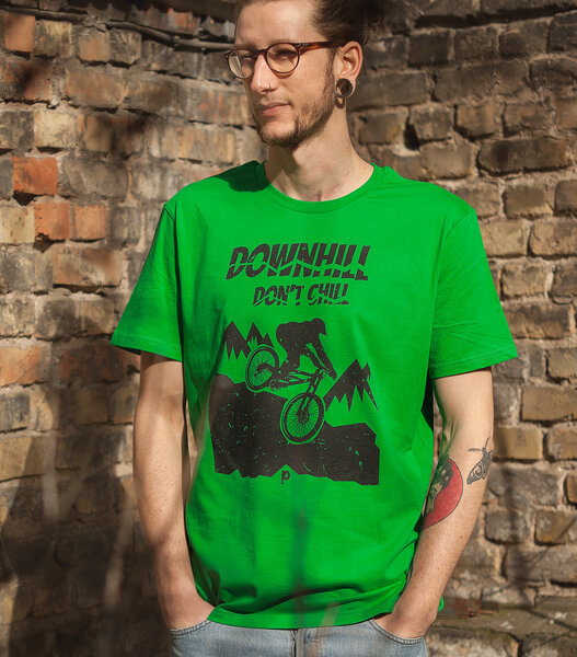 päfjes Downhill don’t chill - Fair Wear Männer T-Shirt - FreshGreen von päfjes