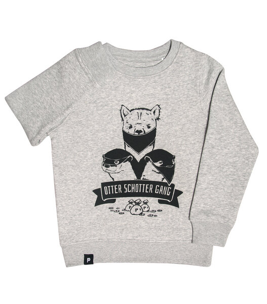 päfjes Otter Schotter Gang - Fair Wear Kinder Sweater - grau von päfjes