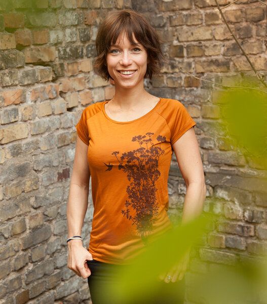 päfjes Pflanzen Kolibri V2 - Fair gehandeltes Tencel Frauen T-Shirt von päfjes