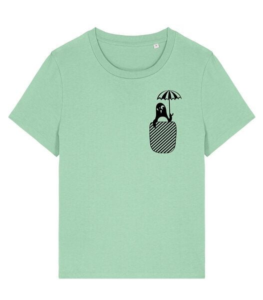 päfjes Pinguin Paul mit Schirm - Fair Bio Vegan - Frauen T-Shirt von päfjes