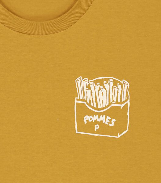 päfjes Pommes / Honigdachs mag Pommes Frittes - Fair Wear Unisex Männer Bio T-Shirt von päfjes