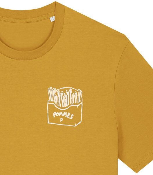 päfjes Pommes / Honigdachs mag Pommes Frittes - Fair Wear Unisex Männer Bio T-Shirt von päfjes