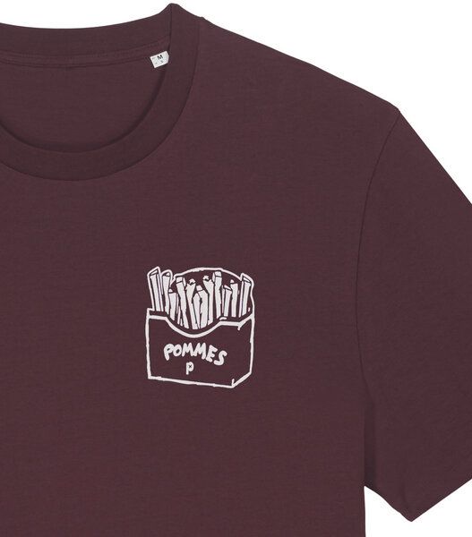 päfjes Pommes / Honigdachs mag Pommes Frittes - Fair Wear Unisex Männer Bio T-Shirt von päfjes