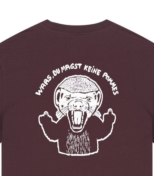 päfjes Pommes / Honigdachs mag Pommes Frittes - Fair Wear Unisex Männer Bio T-Shirt von päfjes