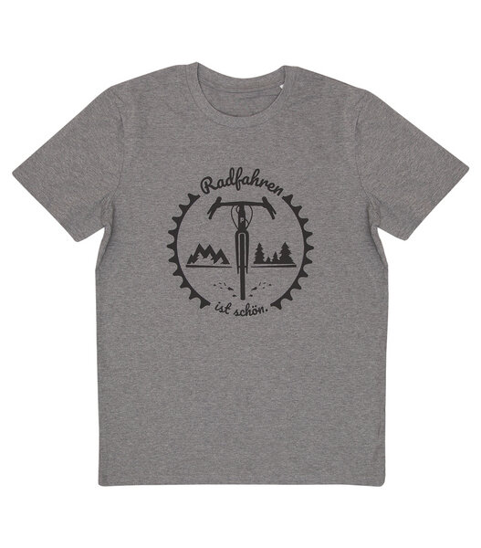 päfjes Radfahren ist schön - Gravel - Fair Wear Männer T-Shirt - Heather Grey von päfjes