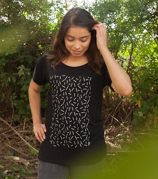 päfjes Streusel - Fair gehandeltes Rolled Sleeve Frauen T-Shirt - Modal von päfjes