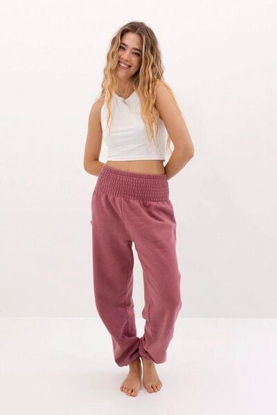 paigh Warme Loungewear Haremshose Himbeerrot von paigh