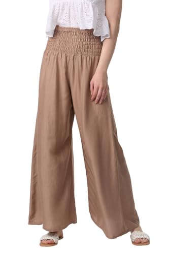 paigh komfortable Palazzo Hose Damen Sommer - weitgeschnittene Damen-Stoffhose mit elastischem, hohen Bund - Moderne, leichte Boho Beach Hose mit Taschen - lockerer Fit in atmender Viskose von paigh