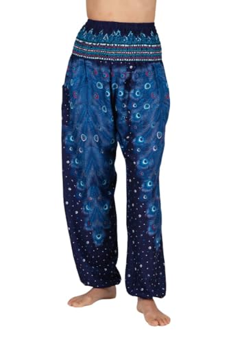 paigh stylische & komfortable Haremshose Damen mit Taschen – perfekt für Yoga, Festivals, Joggen und als Sommer-Mode - Handgefertigt in Thailand von paigh