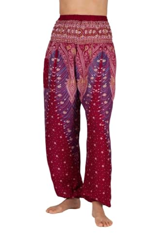 paigh stylische & konfortable Haremshose Damen mit Taschen – perfekt für Yoga, Festivals, Joggen und als Sommer-Mode - Handgefertigt in Thailand von paigh