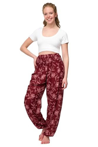 paigh stylische & konfortable Haremshose Damen mit Taschen – perfekt für Yoga, Festivals, Joggen und als Sommer-Mode - Handgefertigt in Thailand von paigh