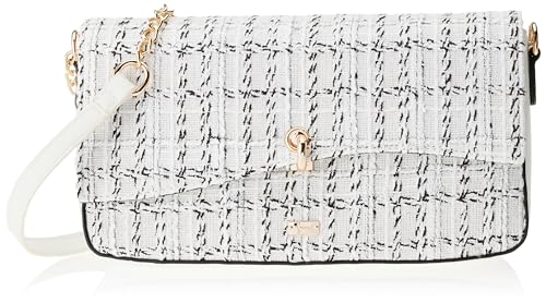 paino Women's Abendtasche Damen Clutch, Weiss Mehrfarbig von paino