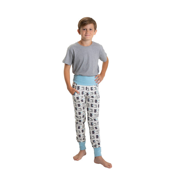 pajama-day Slim-Fit Pyjamahose (vegan) für Kinder mit Taschen von pajama-day