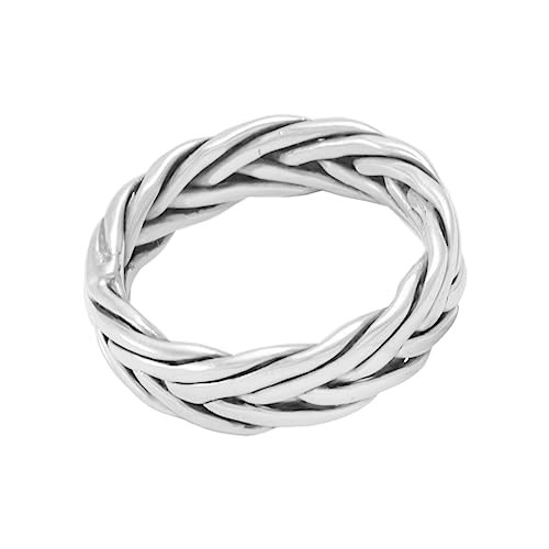 Ring "Trenzado" #8 - fair trade Ring, Handarbeit aus Mexiko, 925 Sterling Silber von pakilia