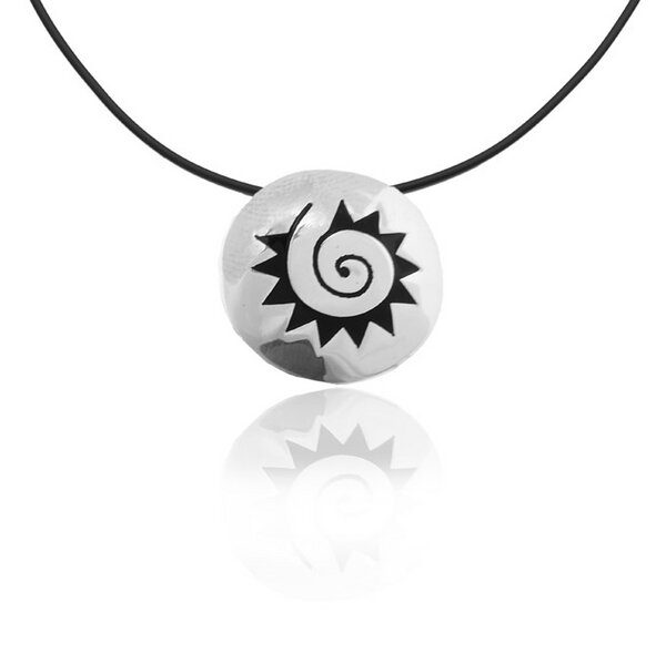 pakilia Silber Kette Azteken Sonne Fair-Trade und handmade von pakilia