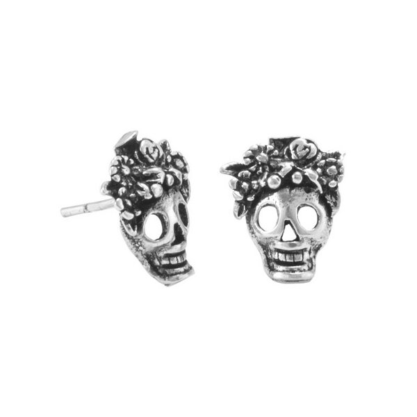 pakilia Silber Ohrringe Totenkopf Fair-Trade und handmade von pakilia