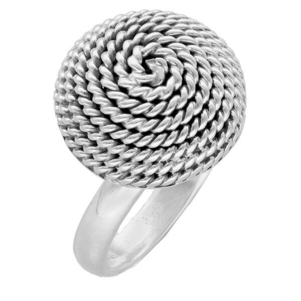 pakilia Silber Ring Kordel Fair-Trade und handmade von pakilia