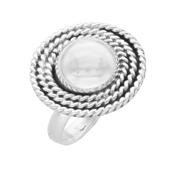 pakilia Silber Ring Kugel Fair-Trade und handmade von pakilia