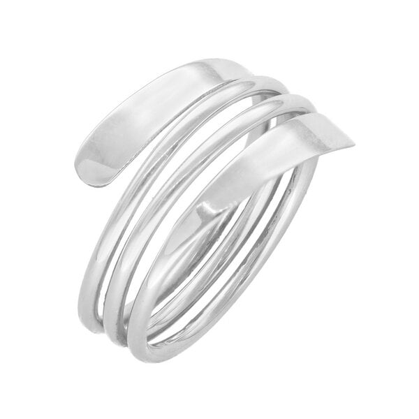 pakilia Silber Ring Spiral Feder Fair-Trade und handmade von pakilia