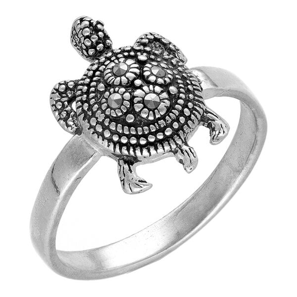 pakilia Silber Ring Sternschildkröte Fair-Trade und handmade von pakilia