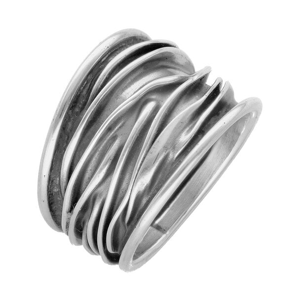 pakilia Silber Ring Wellen Fair-Trade und handmade von pakilia