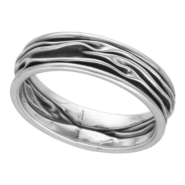 pakilia Silber Ring schmale Wellen Fair-Trade und handmade von pakilia