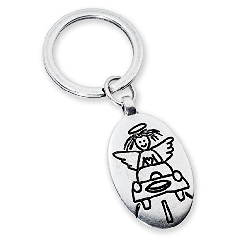 paletti Schlüsselanhänger Schutzengel | Schlüsselring | Angels-Welcome Versilbert von paletti