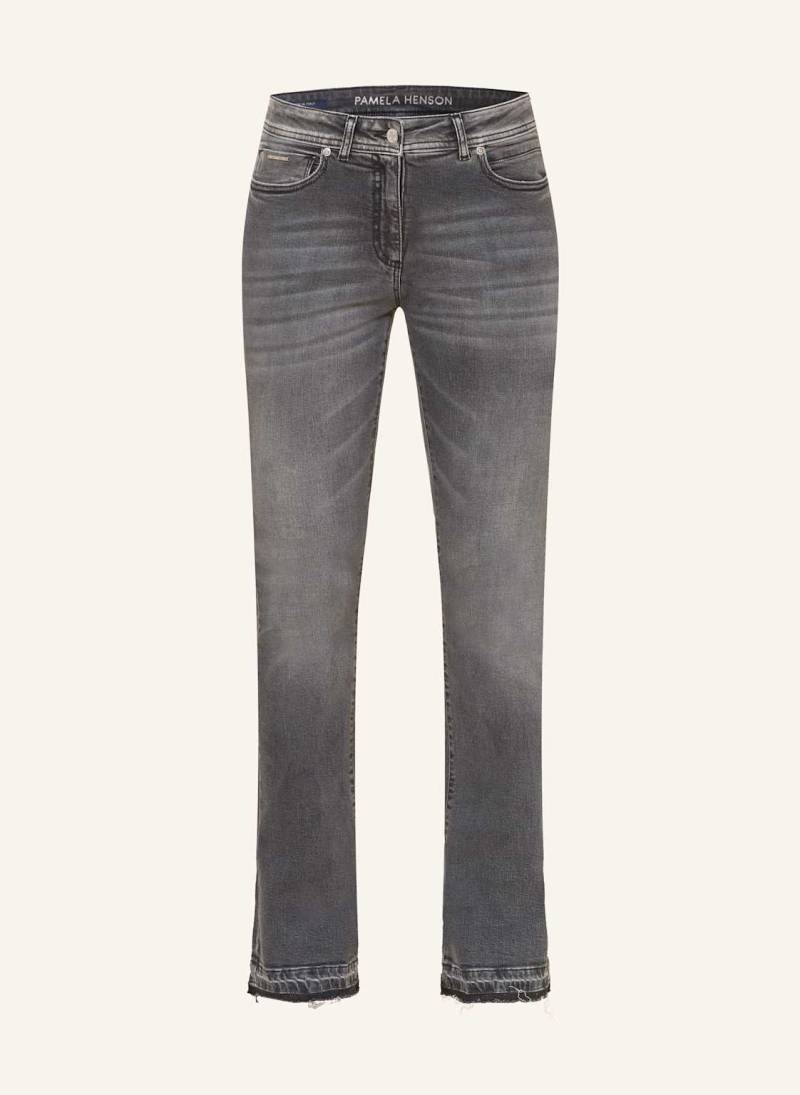 Pamela Henson Flared Jeans grau von pamela henson