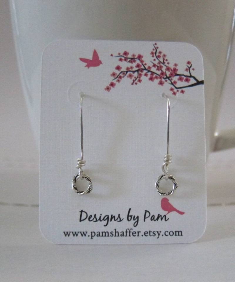 1/4 Zoll Twisted Sterling Creolen von pamshaffer