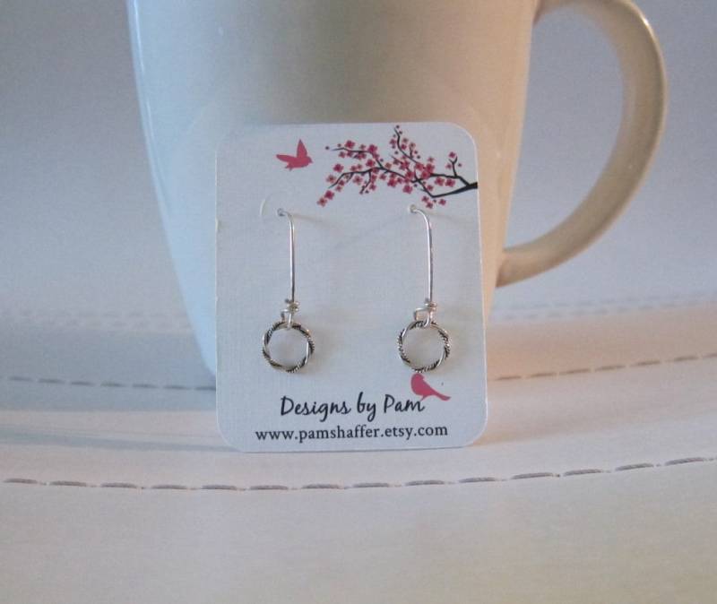 7/16" Verdreht Sterling Creolen von pamshaffer