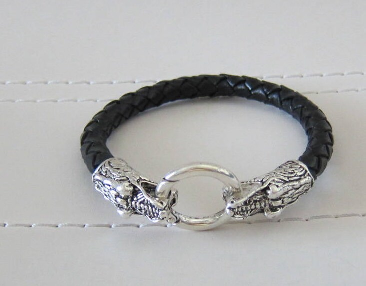 Herren Leder Armband/Krokodil Verschluss Wahl Der Farbe von pamshaffer