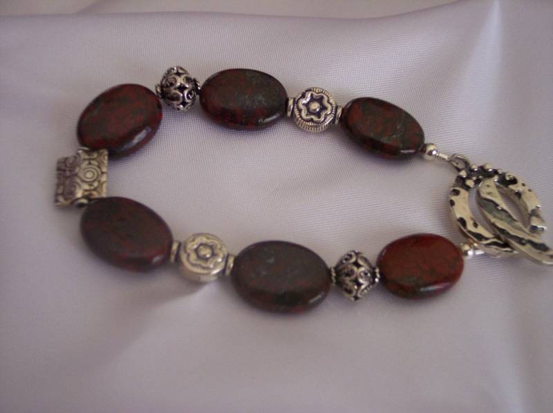 Jasper Und Sterling Bali Bead Armband Braun von pamshaffer