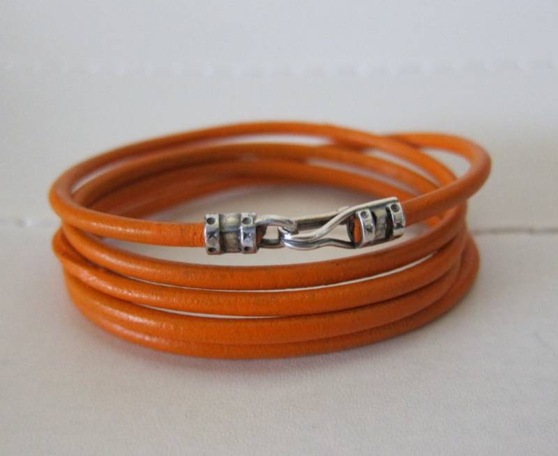 Leder 5 Wickelarmband/Farbe Nach Wahl 3mm von pamshaffer