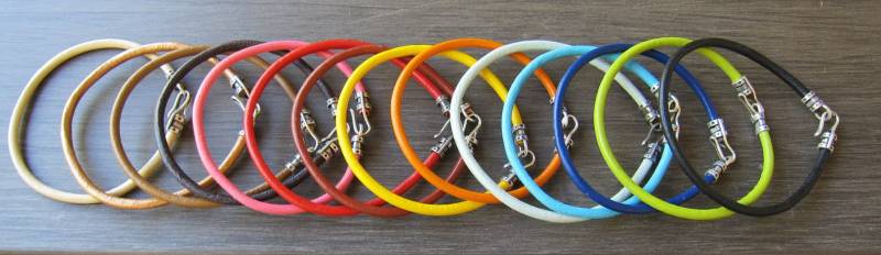 Leder Armband Wahl Der Farbe | 3mm -1 X von pamshaffer