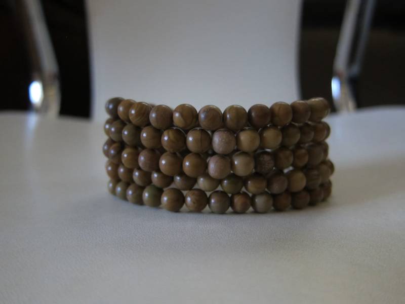 Tiger Jaspis Perlen Armband 6mm von pamshaffer