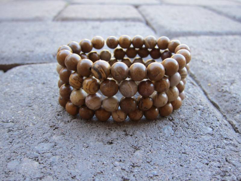 Tiger Jaspis Perlenarmband 8mm von pamshaffer