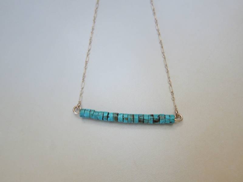 Türkis Perlen - Bar Halskette von pamshaffer