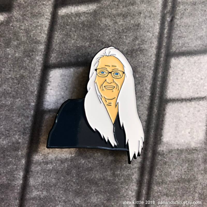 Jane Campion Emaille Pin von panandscan